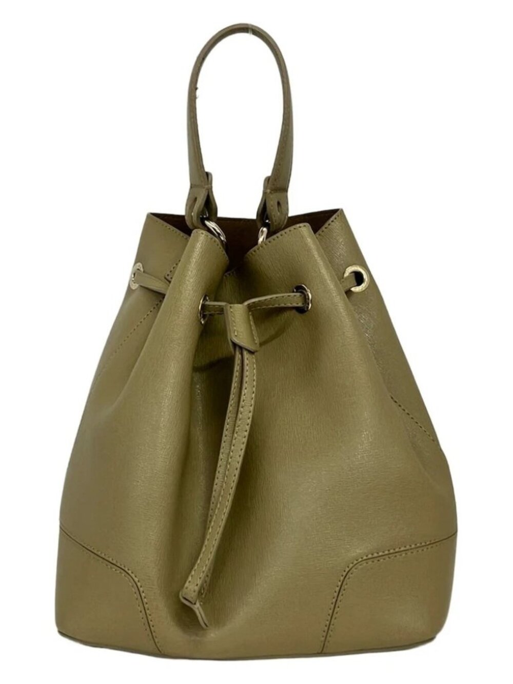 FURLA Stacy Green Leather Handbag